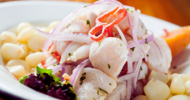 Ceviche de peixe branco