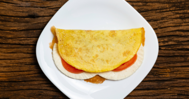 Crepioca de queijo e orégano