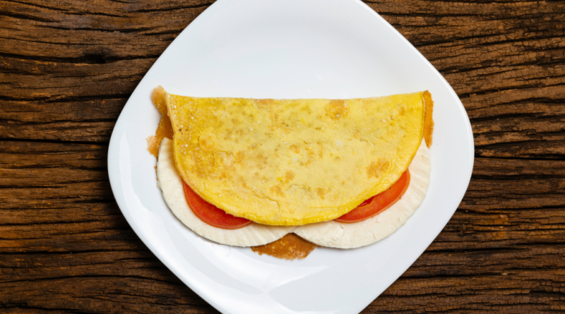 Crepioca de queijo e orégano