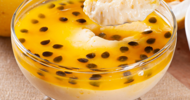 Mousse de Maracujá com Chia